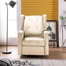 Shop for power swivel rocker recliner online at target. Infinite Imports Swivel Rocking Reclining Glider Beige Chair Nursery Beige Best Buy Canada