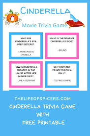 Nov 07, 2021 · 70 cinderella trivia questions & answers : Cinderella Trivia Quiz Free Printable The Life Of Spicers