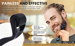 King Leonidas beard growth kit with Derma Roller 0.25mm Microneedling Tool  for Men, Professional Facial Hair Care with Beard Conditioner & Beard Oil :  Amazon.se: Beauty
