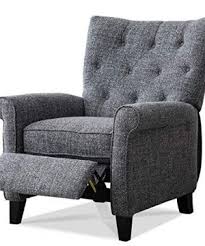 Rent recliners and accent chairs for added style to your living room and family room. Anj Recliner Elizabeth Accent Chair For Living Room Easy To Push Mechanism Elegant Roll Arm Chair For Bedroom Smoke Farmhouse Goals