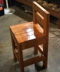 Day 23 Build A Chunky Bar Stool Diy Bar Stools Farmhouse Bar Stools Outdoor Bar Stools