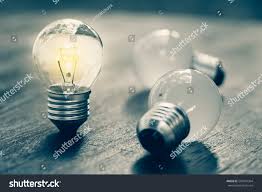 Small Light Bulb Standing And Glowinglight Small Bulb Glowing Light Bulb Bulb Small Light