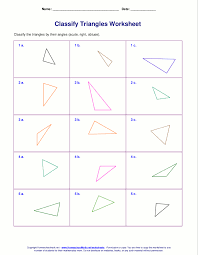 Worksheets For Classifying Triangles By Sides Angles Or Both