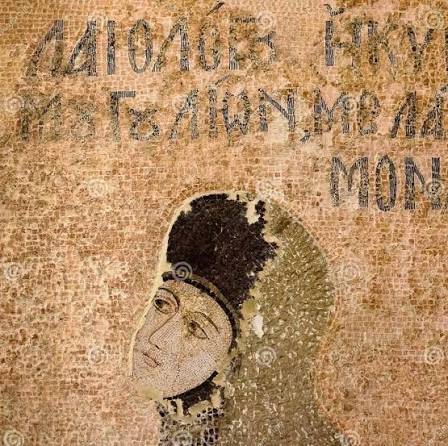 ΜΑΡΙΑ ΤΩΝ ΜΟΓΓΟΛΩΝ👑 📸Ψηφιδωτό της μονής της χώρας, Κωνσταντινούπολη.✝️.  Απεικονίζεται η πριγκίπισσα Μαρία Δέσποινα Παλαιολογίνα, γνωστή και σαν η  Μαρία των Μογγόλων. Ήταν νόθα κόρη του αυτοκράτορα Μιχαήλ του Η' και σύζυγος