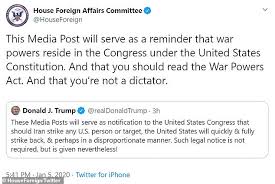 We did not find results for: Trump Tweet Response Re War Powers Act Blank Template Imgflip