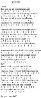 C em c em mengapa terjadi hancur kau akhiri c em c em satu kata janji tak kembali. Lirik Not Angka Bendera Cokelat