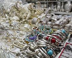 Image of Cambodian silver jewelry with intricate designs