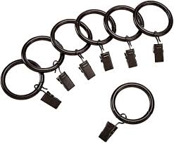 Curved tapestry rod,tapestry rod brackets,tapestry rod hooks,tapestry rod pocket,wall tapestry rod, resolution: Amazon Com Amazon Basics Curtain Rod Clip Rings For 1 Rod Set Of 7 Dark Bronze Espresso Home Kitchen
