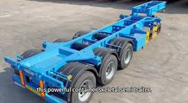 gooseneck skeletal container chassis semi trailer | TikTok