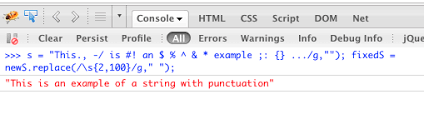 In javascript, there are several different ways to filter out whitespace from a string. How Can I Strip All Punctuation From A String In Javascript Using Regex Stack Overflow