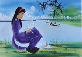 Image result for thang ba hoa Hue va ao tim images
