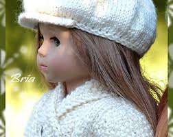 Newsboy Cap Hand Knitting Pattern: American Girl Doll Clothes (PDF)