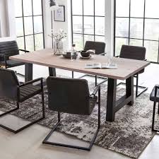„unser tisch sieht einfach super aus! Industrial Style Tisch Ultima Mit Eichenplatte Gekalkt Wohnen De