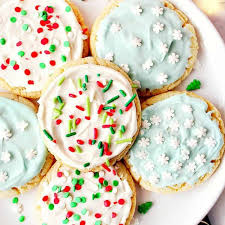 We frost them with a powdered sugar & water glaze and decorate i halved the recipe and they came out awesome. Perfect Sugar Cookies Crunchy Creamy Sweet