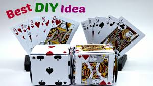 Download files and build them with your 3d printer, laser cutter, or cnc. Awesome Crafts Idea With Poker Card Game Diy Best Out Of Waste Youtube