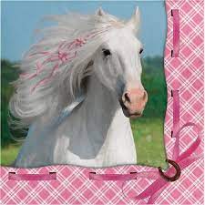heart my horse 3 ply lunch napkins pferde party pferdeparty partydeko