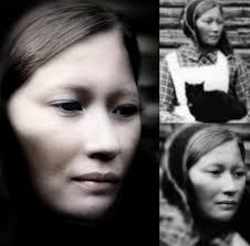 Sami woman indigenous Aanar Finland