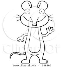 Cartoon Of A Black And White Waving Skinny Mouse Royalty Free Vector Clipart By Cory Thoman 1208805 100 % match with character.