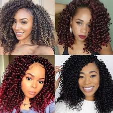 The afro in this dusky brown color is great for anyone looking for an alternative to the normal black hair used with crochet braids. 6pcs Natural Black Marlybob Curly Crochet Braiding Hair Afro Kinky Curly Marly Bob Braids Hair Extensions 8 Inch Synthetic Twist Hair Buy Online In Cayman Islands At Cayman Desertcart Com Productid 88667339