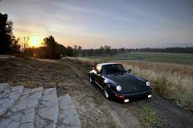 Photos Porsche 1976 911 930 Turbo 3 0 Black Nature Antique Fields