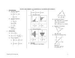 After all, it is one of the most important exam that can potentially affect our future. Form 5 Formulae And Note
