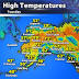 When will Anchorage hit 70 degrees?