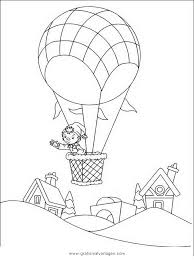 Heissluftballon 3 Gratis Malvorlage In Flugzeuge Transportmittel Ausmalen