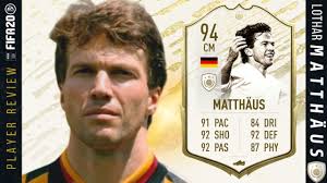 The prime icon moments mark one game or tournament that was special for these players. Moments Matthaus Player Review 94 Prime Icon Moments Matthaus Review Fifa 20 Ultimate Team Youtube