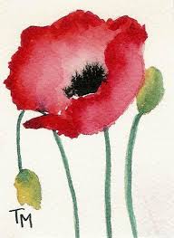 Tattoo Ideas Central Watercolor Poppies Watercolor Flowers Paintings Flower Art