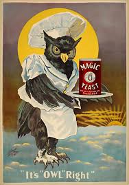 Dedicated to home decorating & design. Magic Yeast Owl Art Print Vintage Poster Art Vintage Posters