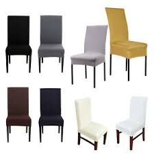 You will find many dining chairs seat covers on ebay, but the covers often come in sets of two. 1 4 6pcs Dining Chair Covers Slipcover Spandex Banquet Wedding Party Decor Ebay