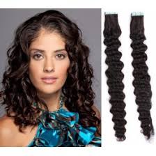 Various styles of real hair clip in extensions uk in rich color here all nice your look. Tape In Tape Hair Extensions 20 Inch 50cm Curly Clip Hair Extensions Co Uk