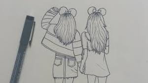 This week's #friendoftheweek is joelle! How To Draw Best Friends Bff Easy Step By Step Youtube