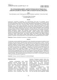Check spelling or type a new query. Pdf Pelatihan Manajemen Laboratorium Untuk Pengelola Laboratorium Ipa Tingkat Sma Di Kabupaten Bojonegoro