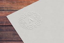 Embossed Effect Logo Mockup Logo Mockup Letterpress Mockup