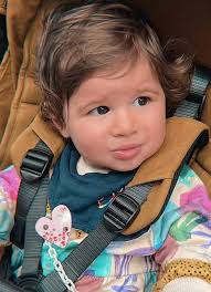 Daddy Brian and Papa Arthur shower baby Blake with love