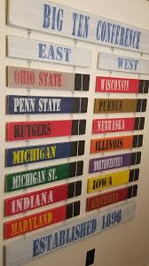 The big ten is now scheduled to be the first major conference to kick off the 2020 football season, as the league's opening schedule is slated for sept. Big Ten Conference Standings Board Hand Made Awesome Man Etsy Big Ten Man Cave Items Big