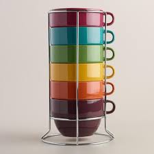 Jumbo Fall Stacking Mugs Set Of 6 Unique Coffee Mugs Mugs Mugs Set