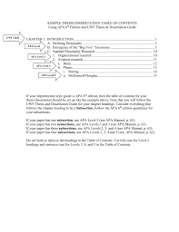 This sample paper uses primarily two levels of headings (levels 1 and 2). Formatting Your Dissertation