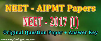Aipmt 2017 Solved Question Paper Question Paper This Or That Questions Paper