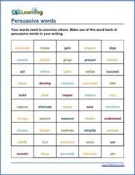 If you're writing isn't persuasive, you'll get poor engagement and dismal sales. Persuasive Writing Tools K5 Learning