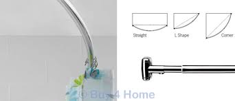 Adding a shower curtain rail allows you more flexibility over the way you use your bathroom or wetroom, and allows you to screen off a section of the room for showering in privacy if you wish. Croydex Premium Telescopic Curved Shower Curtain Rail Extendable Chrome Rod Ebay