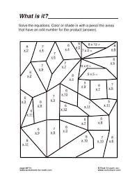Multiplication Coloring Printable Middle School Math Worksheets Middle School Math Worksheets Fun Math Worksheets Fun Math