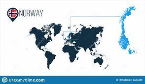 Mapa del mundo entero, mapa del mundo. Ubicacion De Noruega En El Mapa Del Mundo Para El Infographics Todos Los Paises Del Mundo Sin Nombres Bandera De La Ronda De Noru Stock De Ilustracion Ilustracion De Correspondencia Negocios