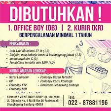 Daftar lowongan kerja terbaru dan terpercaya untuk lulusan sma / smk sederajat. Dibutuhkan Lowongan Kerja Secepatnya Agustus 2016 Sebagai Kurir Dokumen Untuk Lulusan Smp Sma K Seputar Lowongan Kerja