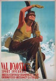 Последние твиты от tv41 (@tv41official). Tv41 Vintage 1947 Val D Aosta Italy Italian Ski Skiing Travel Poster Re Print A4 Ski Posters Vintage Ski Posters Vintage Ski