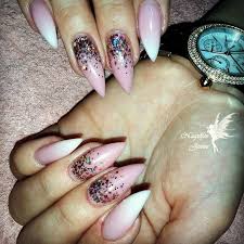 Babyboomer Nails Nagel Milky Glitzer Verlauf Ombre Spitze Baby Boomer Babyboomer Glitzer Nails