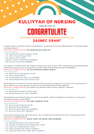 I propose a sexual harassment act to protect men, he told the dewan negara, the southeast asian country's. Congratulations On Securing The Sasmec Grant