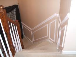 Lower is always better than higher. Installing Chair Rail Up Staircase Diy Home Improvement Forum