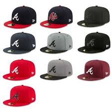 Details About Atlanta Braves Atl Mlb Game Authentic 59fifty Fitted Cap 5950 A Axe Logo Hat